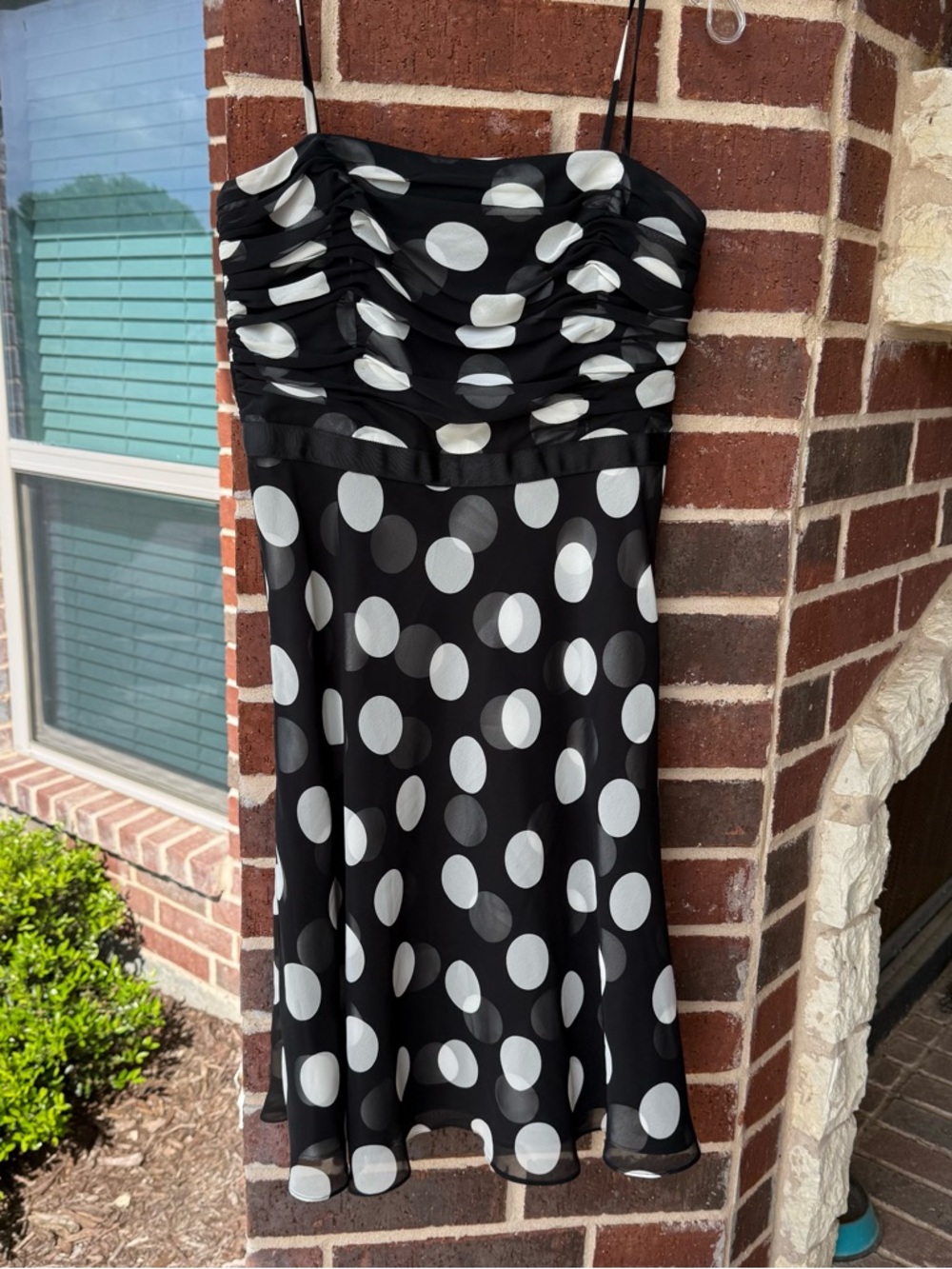 Ann Taylor Black and White Polka Dot Dress